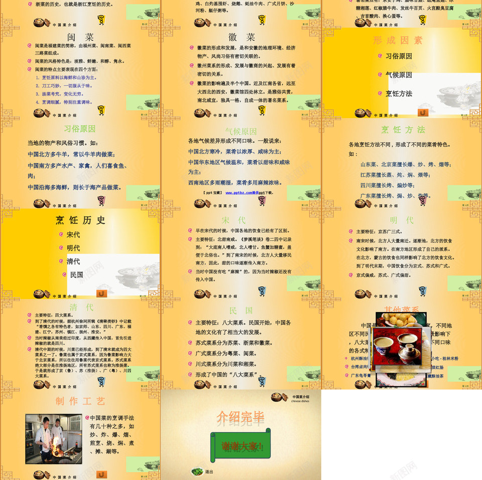 中餐2PPT模板_88icon https://88icon.com 中餐