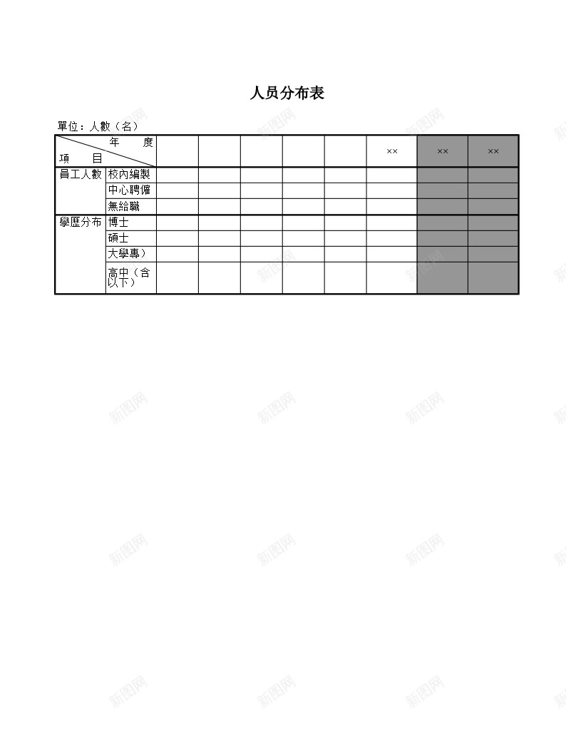 员工概况表办公Excel_88icon https://88icon.com 员工 概况