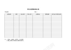 社团学生社团情况统计表