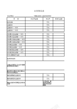 出资情况表