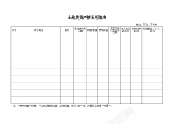 土地类资产情况明细表