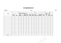 学生违纪情况统计表