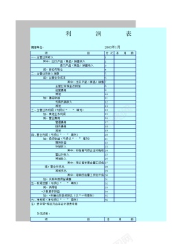 企业的目标企业利润表