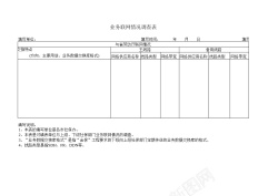 业务联网情况调查表