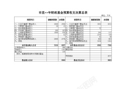 市直财政基金预算收支决算总表