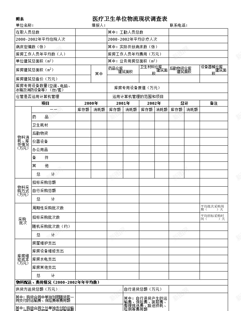 医疗单位物流办公Excel_88icon https://88icon.com 医疗单位 物流