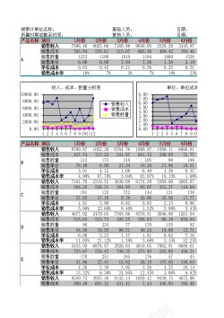 步骤表销售费用管理表