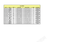 蓝色表学生档案表