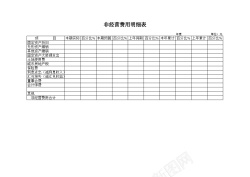 非椪柑非经营费用明细表