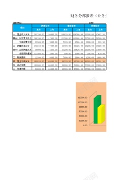 报表图表财务分部报表