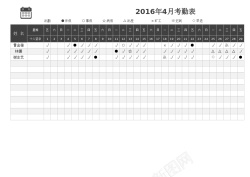 考勤表全自动公式化统计