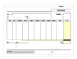 设计经费明细表