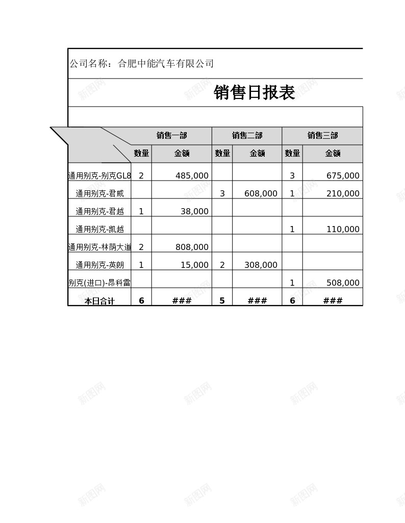 销售日报表办公Excel_88icon https://88icon.com 日报表 销售