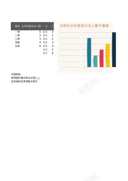 IE文档多彩柱形Excel文档