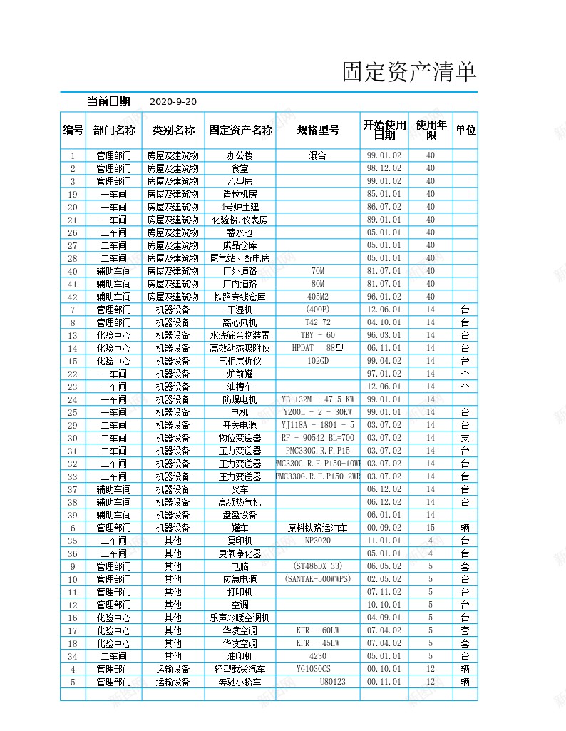 固定资产的查询办公Excel_88icon https://88icon.com 固定资产 查询